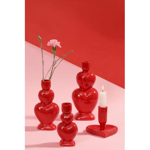 Red Love Ceramics Vase