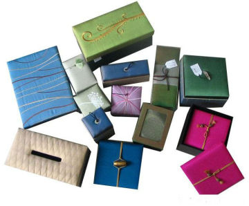 AEP 2013 new style colorful silk jewelry box