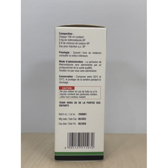 Metronidazol Perfüzyon/Çözelti Dökme Perfüzyon IV 500mg/100ml