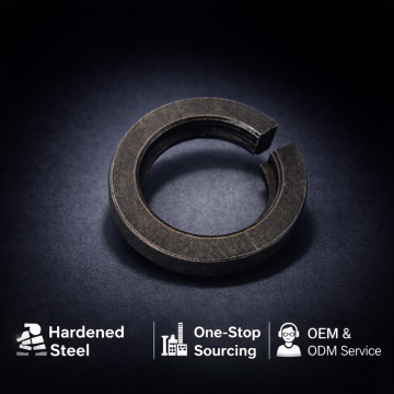 Arruela de pressão de mola de aço carbono para serviços pesados