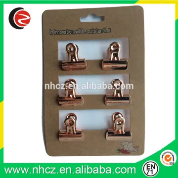 Rose Gold 19MM Golden Bulldog Clip