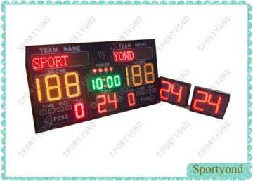 Indoor Outdoor Electronic Basketball Scoreboard and Shot Clock