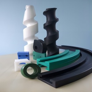 Plastic parts for packaging machinery