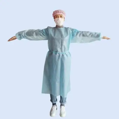 one-piece disposable medical isolation gown suit onesie