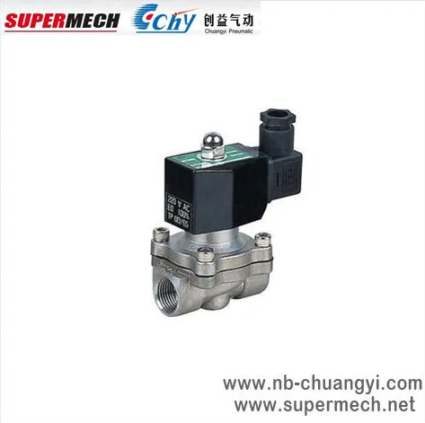 2WB Fluid 2 inch water Solenoid valve with stainless steel Solenoid valve 24V solenoid valve