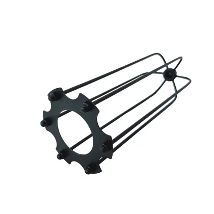 Black Iron Flute Lampshade - Indoor Lighting Cover