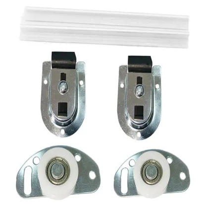 50kg Max Door Weight Sliding Cabinet Fittings Pack for Wardrobe Sliding Door Rollers