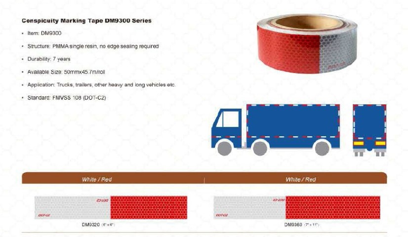 DOT-C2 conspicuity marking tape