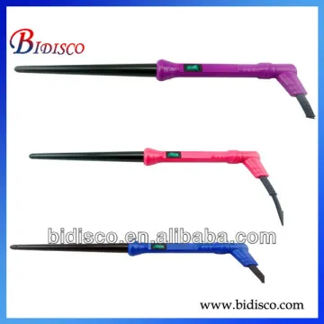 2014 plastic cone shape 25/13cm size 2 in 1 hair straightener/curling iron