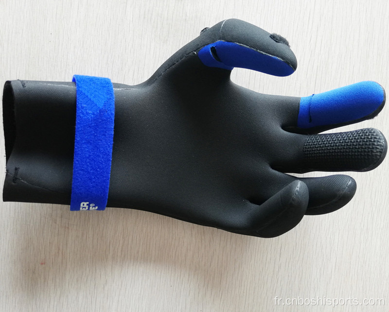 Gants de botte en néoprène noir plongée 3 mm