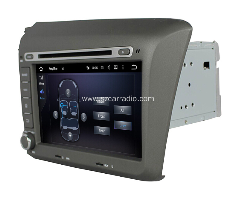 Civic 2012 Car DVD GPS Player For Honda