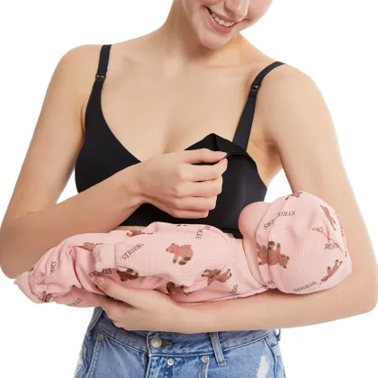 Seamless Nursing Bra Maternity Breastfeeding Bra with Removable Pads