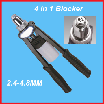4 in 1 Head DOUBLE HAND MANUAL RIVETER Easy Change Head Size