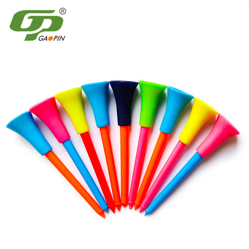 Golf Tees Bantal Karet Plastik Warna Campuran