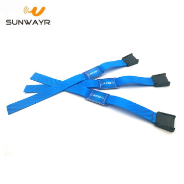 125khz Fabric Rfid Festival Wristbands Bracelet with Dome