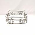 Silver Square Butterfly Steel Bread basket