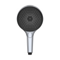 Round 4-Function Hand Shower with Large Panel and Self-Cleaning Nozzle