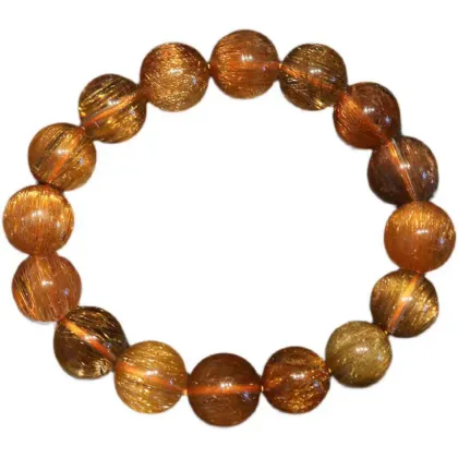 CrystalC Natural Obsidian Bracelet Women's Transport Beads Authentic Sea Blue Treasure Bracelet Men's Birthyear Couple Gift