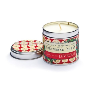 christmas candle promotion storaging tin