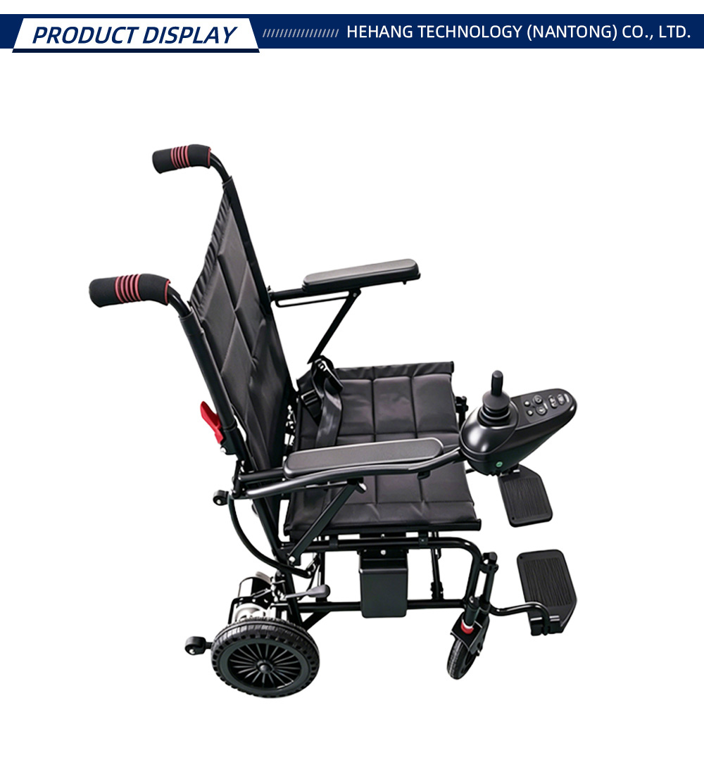 Black Folding Electric Wheelchair X