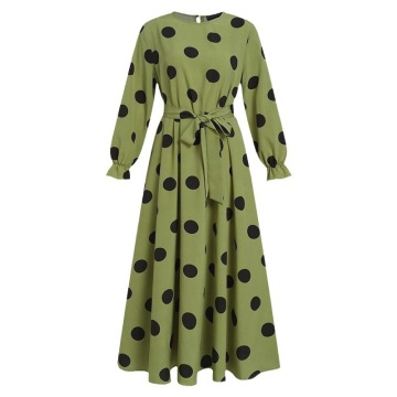 High Quality Loose Hem Long Sleeved Muslim Women's Dress - OEM