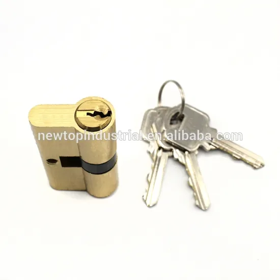 High Security solid brass computer key Euro profile 60mm lock cylinder