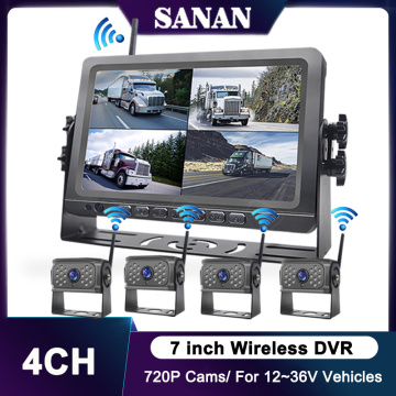 DVR Kit Truck DVR quad split Monitor Tracking kit