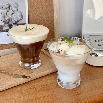 Set di bicchieri da cocktail bar senza stelo - 8 oz tazze da dessert e bicchieri martini senza gambo per feste
