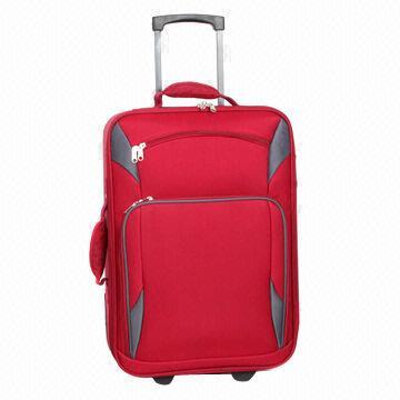 3-piece trolley set, made of polyester and front with EVA, measures 20, 24, 28 inches