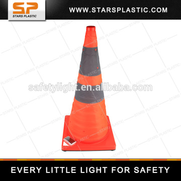 ABS BASE SOLAR COLLAPSIBLE TRAFFIC CONE AB-A70SU