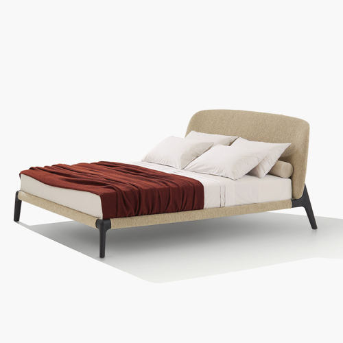 सुरुचिपूर्ण शानदार ठोस लकड़ी आरामदायक नरम बिस्तर