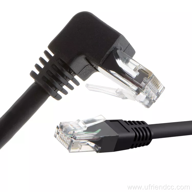 Custom Shield RJ45 Right Angle 90Degree Ethernet cable