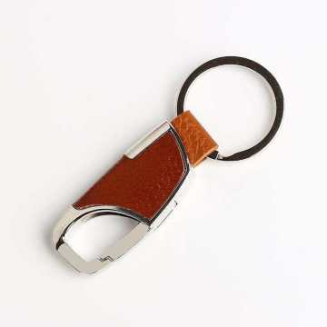 Custom Printed Metal Leather Keychain: Multi-functional, Personalized Logo Design, Souvenir Keychain