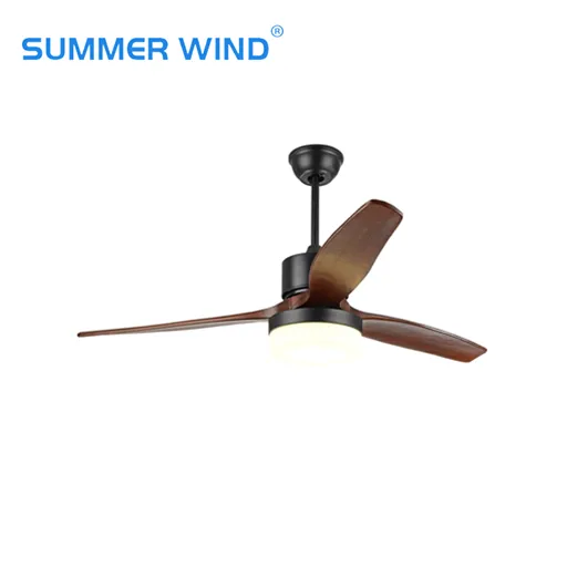 Smart home appliance wood fans ceiling electric light