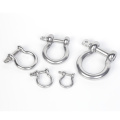 Bow anchor lifting chain shackle with safety