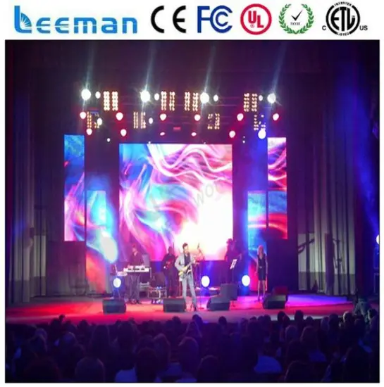 led light black curtain Leeman P1.5 SMD p6.25led backdrop for rental