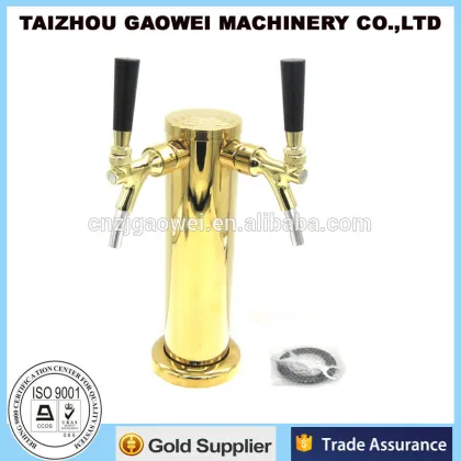 SS beer faucet (beer tap) with bend, beer font (beer tower)