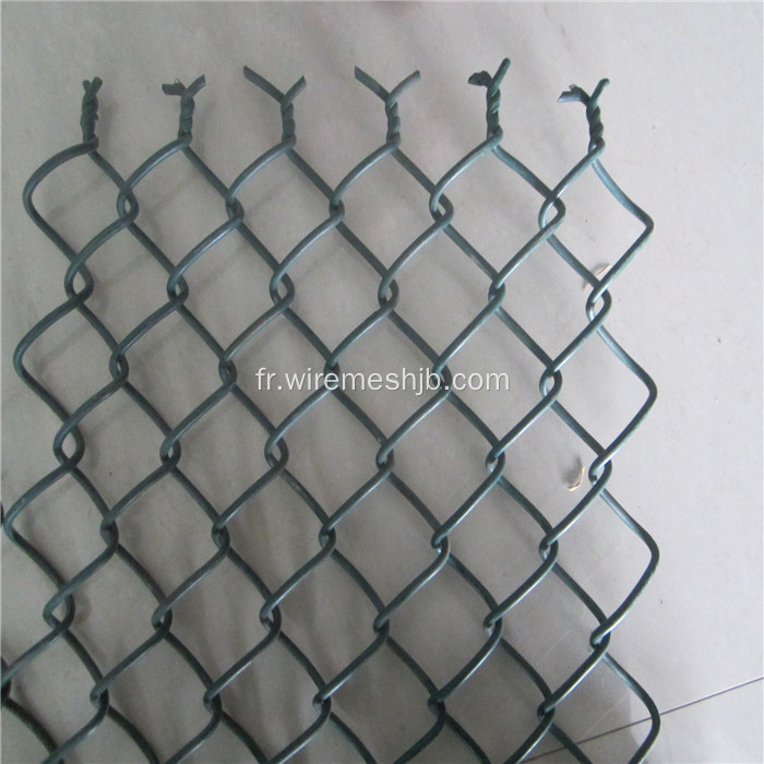 Clôture de mailles de chaîne cotées PVC de haute qualité