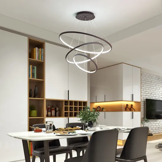 Modern 12W+24W+36W LED Suspension Light, 20+40+60cm 3 Rings for Home Lighting