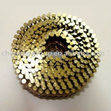 pallet coil nail yellow color