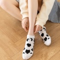Diseño de vacas Socks de botes bordados