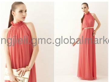 Long Neck Ball Gown Special PROM Gown Dress