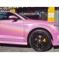 Vinyle d'automobile laser holographique rose