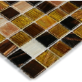 Personalized Gold Line Glass Mosaic