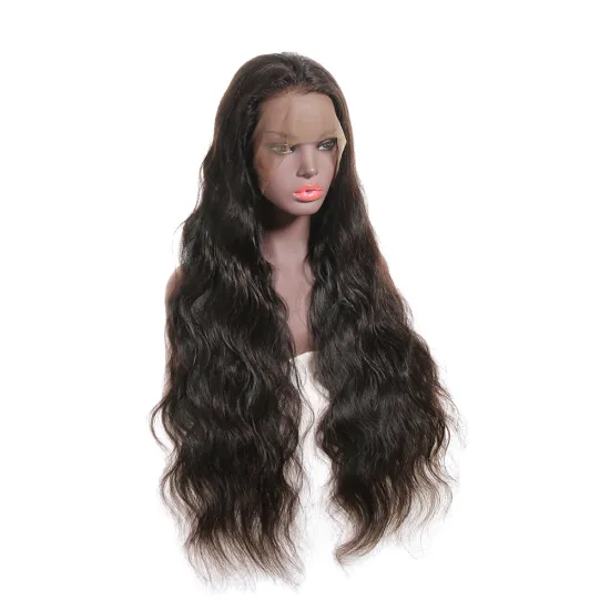 Best Quality Factory Direct Wholesale  Cuticle Aligned Unprocessed Natural Virgin Hair Body Wave 360 Lace Wigs