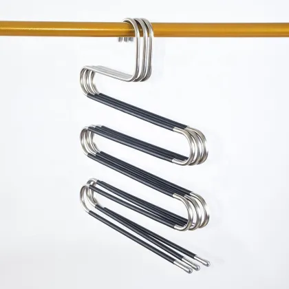 S-Shaped 5-Layer Hangers - Closet Magic Space Saver S Hangers