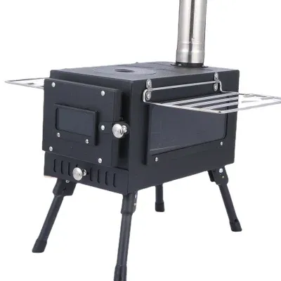 Energy Consetrvation Stainless Steel Outdoor Foldable Light Weight Camping Grill Stove