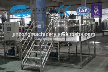 Jinzong 200-5000 liter stainless steel chemical mixing tank,vacuum mixer