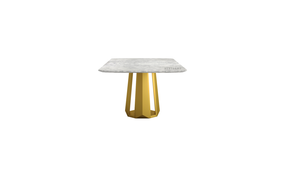 Luxury White Marble Top Dining Table