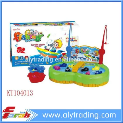 2016 Plastic toys electric fishing set B/O fishing game toys for children